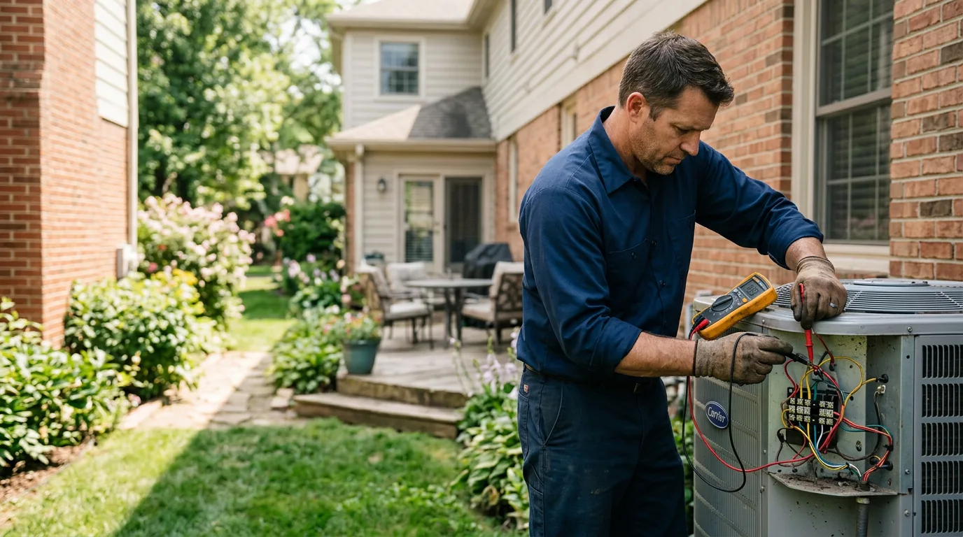 HVAC technician working near Milford, NH